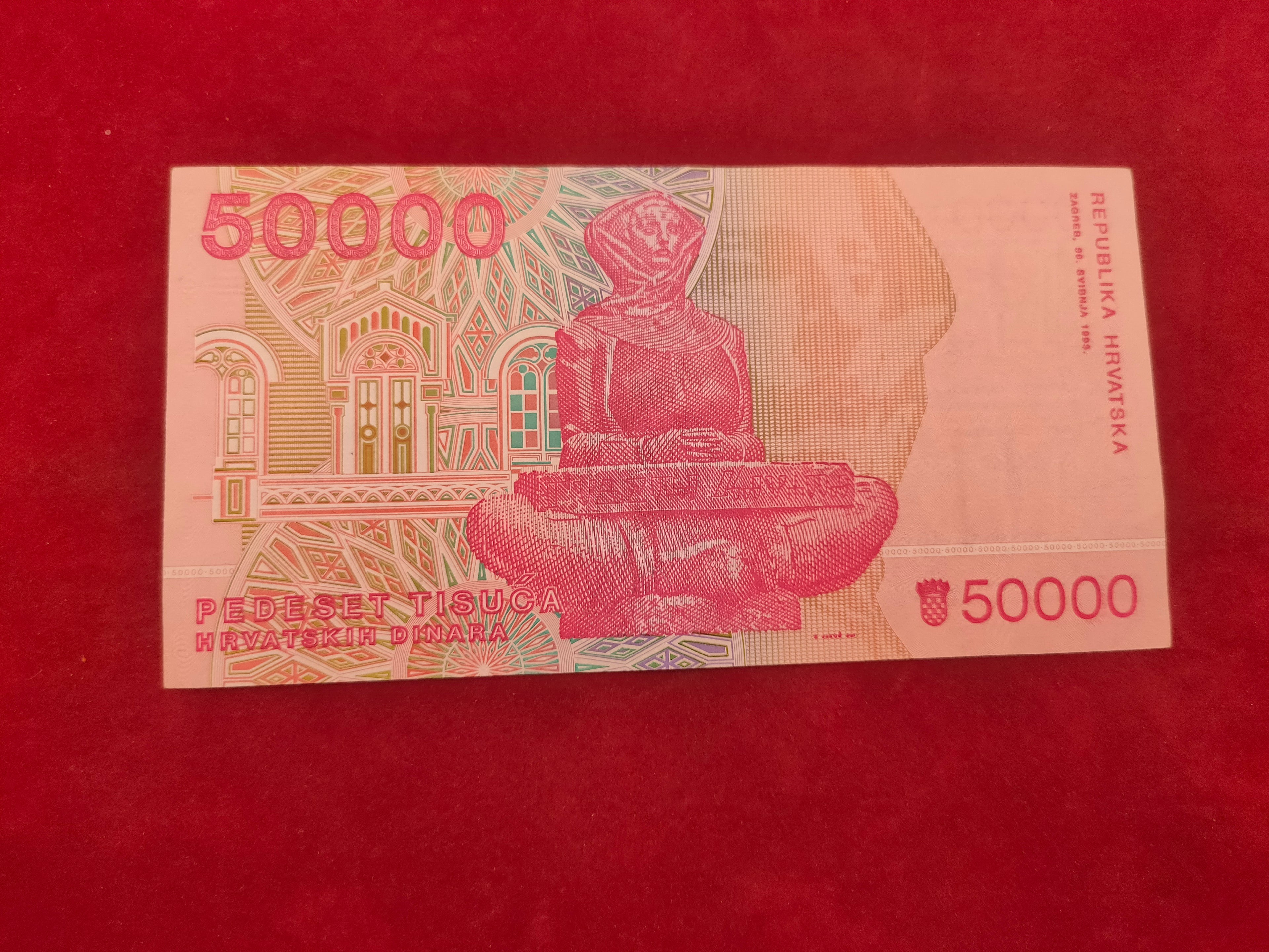 BANK OF CROATIA 50000 DINARA (617)