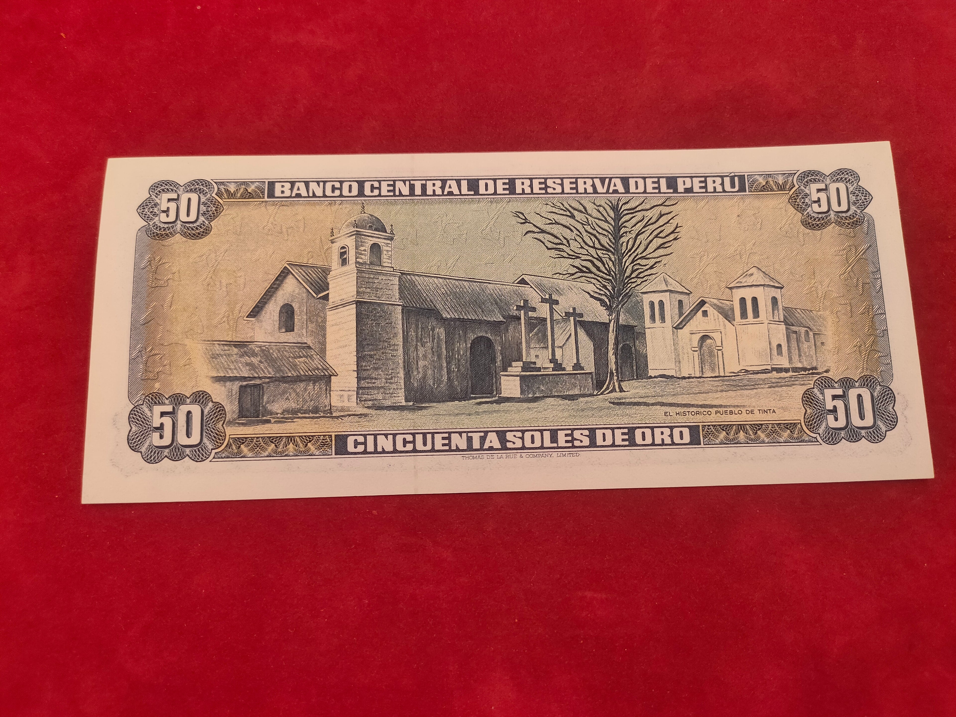 CENTRAL BANK OF PERU 59 SOLES ORO (C416)