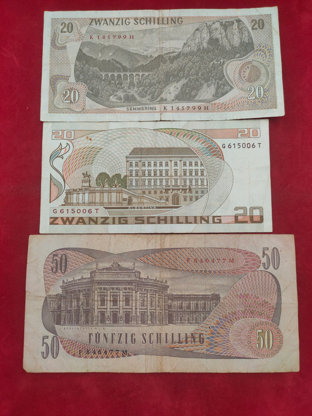 BANK OF AUSTRIA 20, 50 SCHILLING (1177)