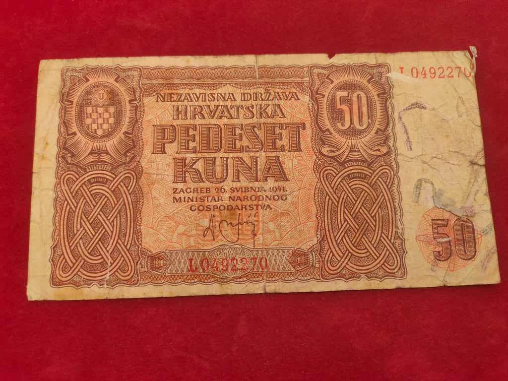STATE OF CROATIA 50 KUNA (D512)