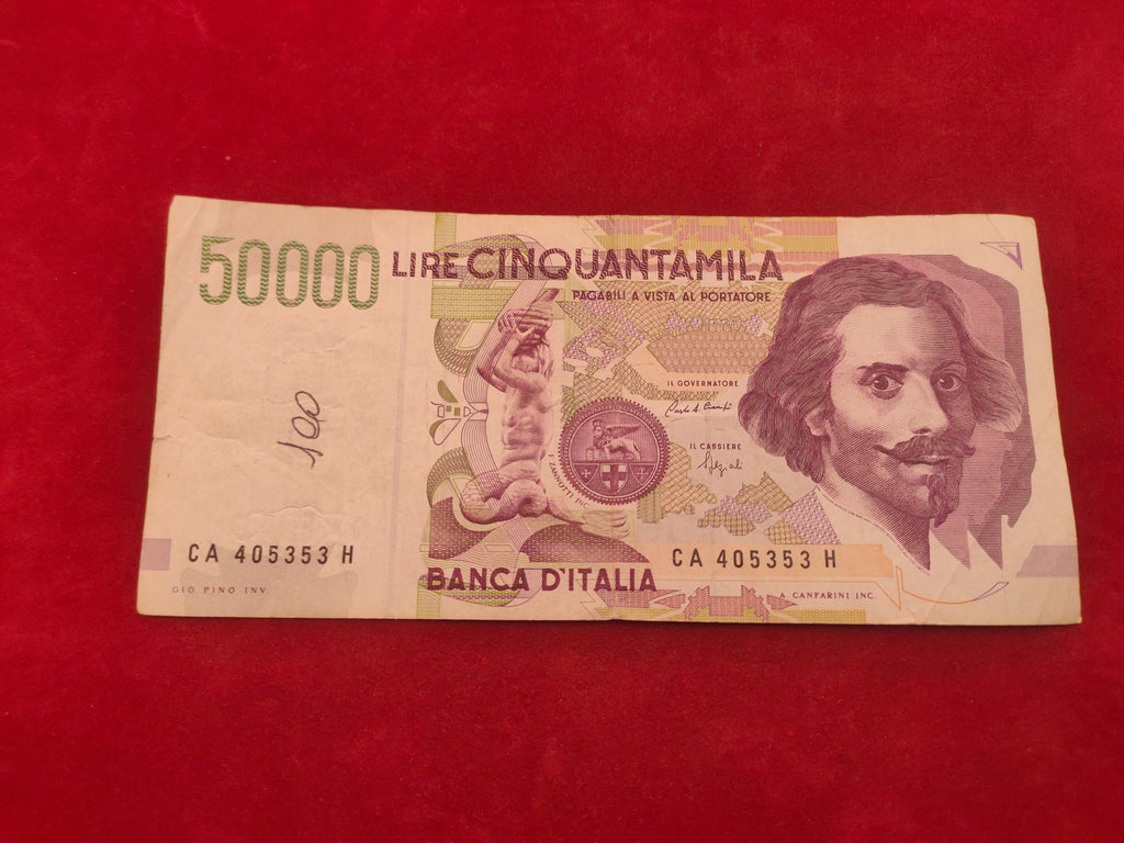 BANK OF ITALY 50000 LIRE (C322)