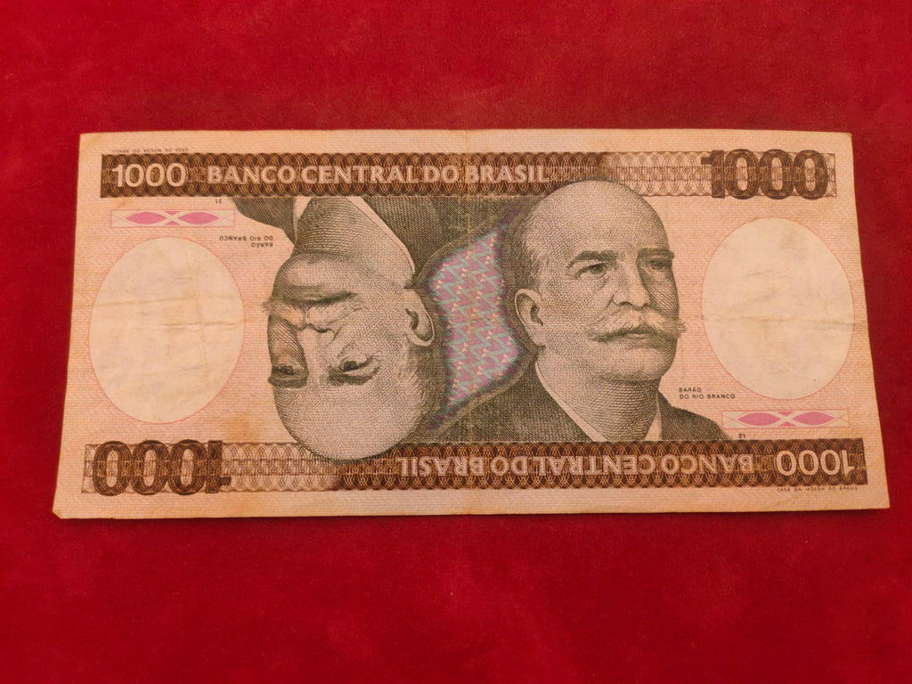 CENTRAL BANK OF BRASIL 1000 CRUZEIROS (D539)