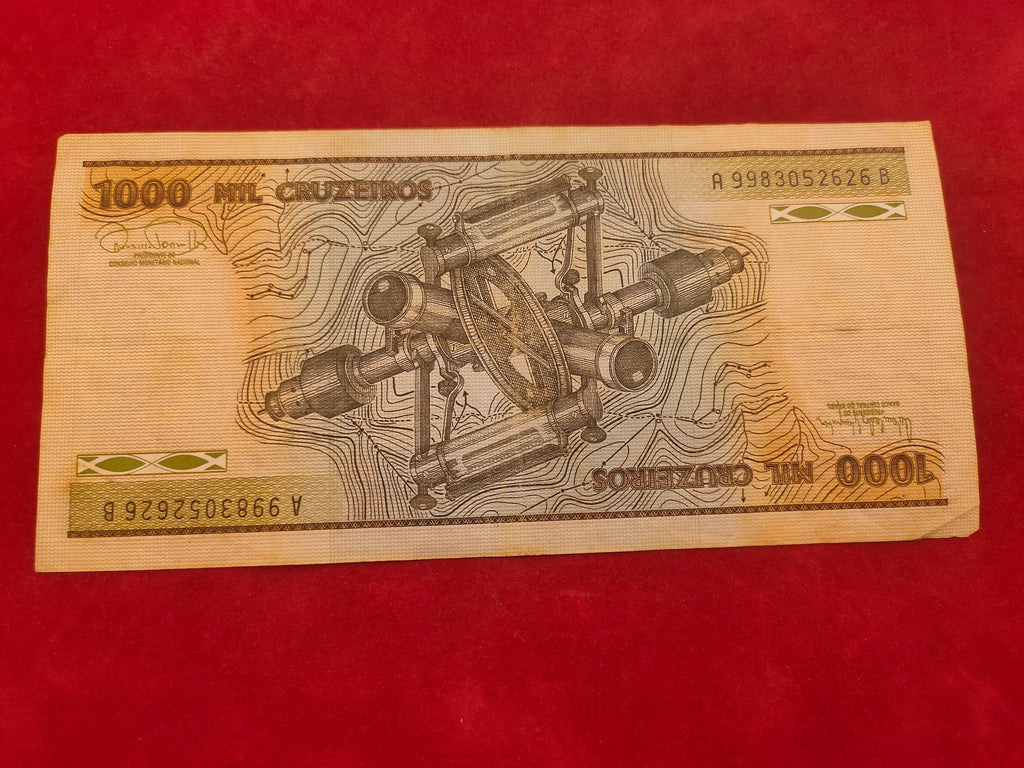 CENTRAL BANK OF BRASIL 1000 CRUZEIROS (D539)
