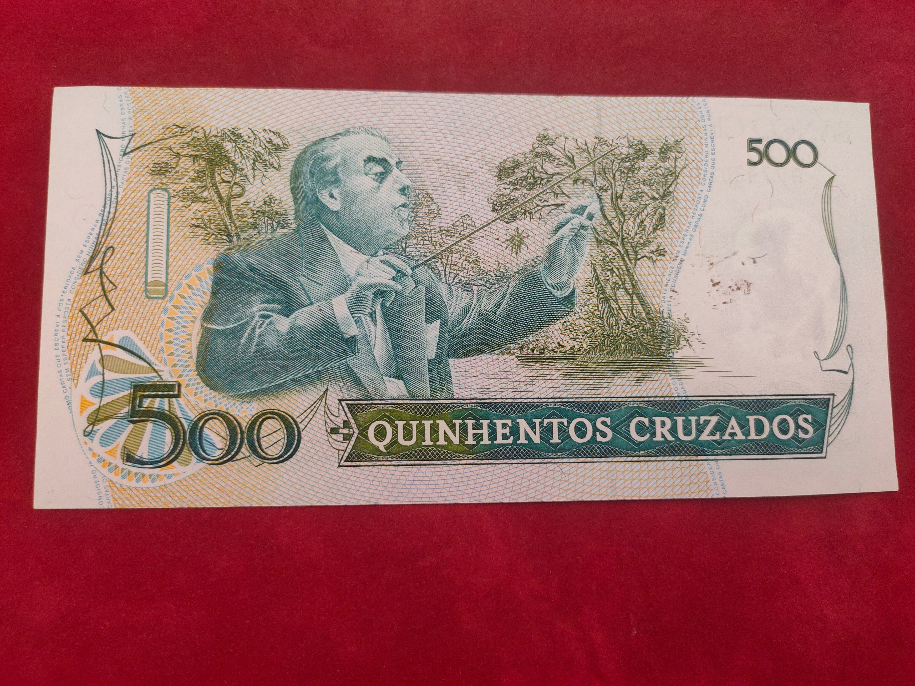 CENTRAL BANK OF BRASIL 500 CRUZADOS (D539)