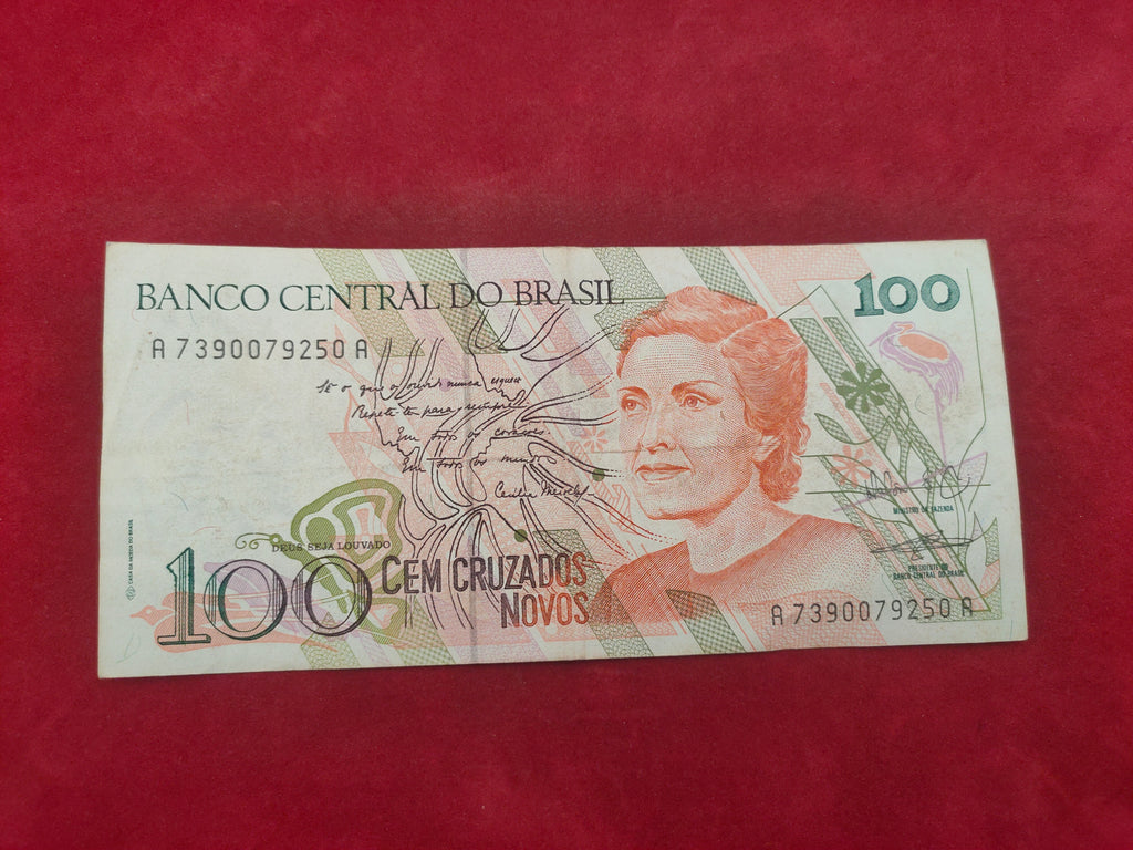 CENTRAL BANK OF BRASIL 100 CRUZADOS (D539)