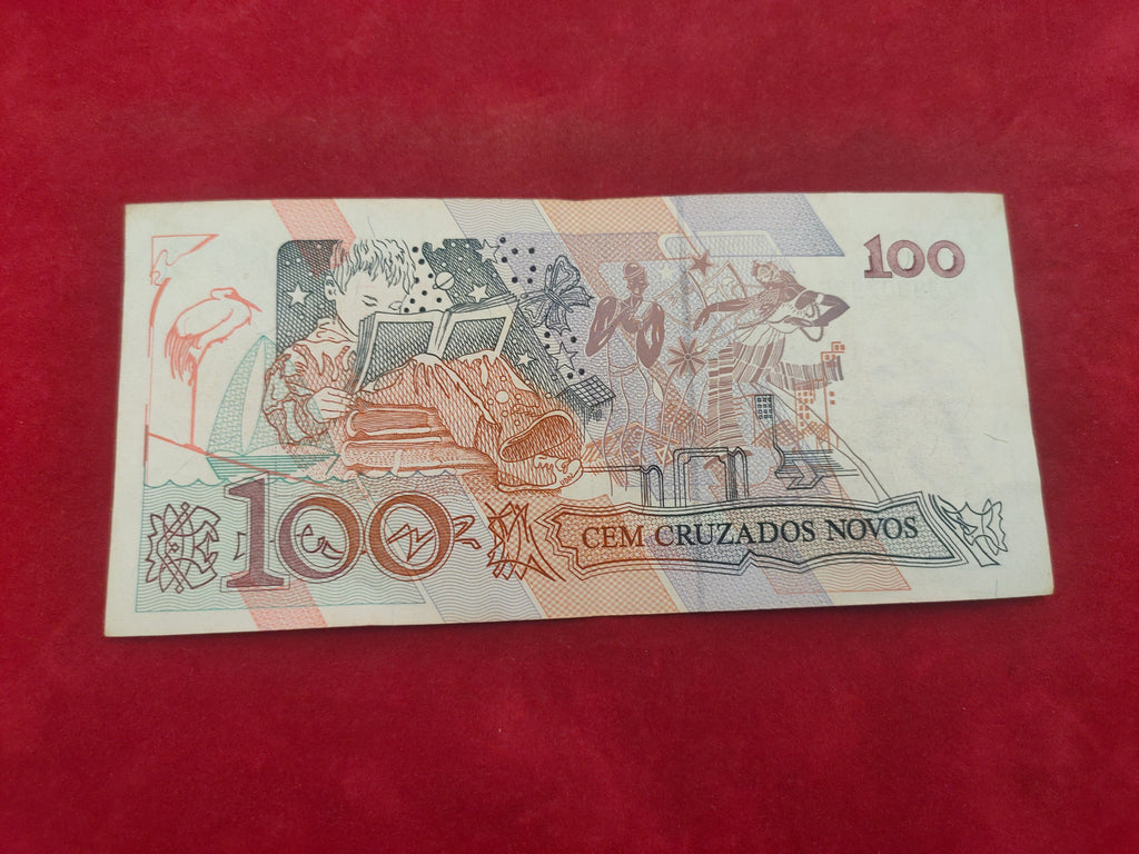 CENTRAL BANK OF BRASIL 100 CRUZADOS (D539)
