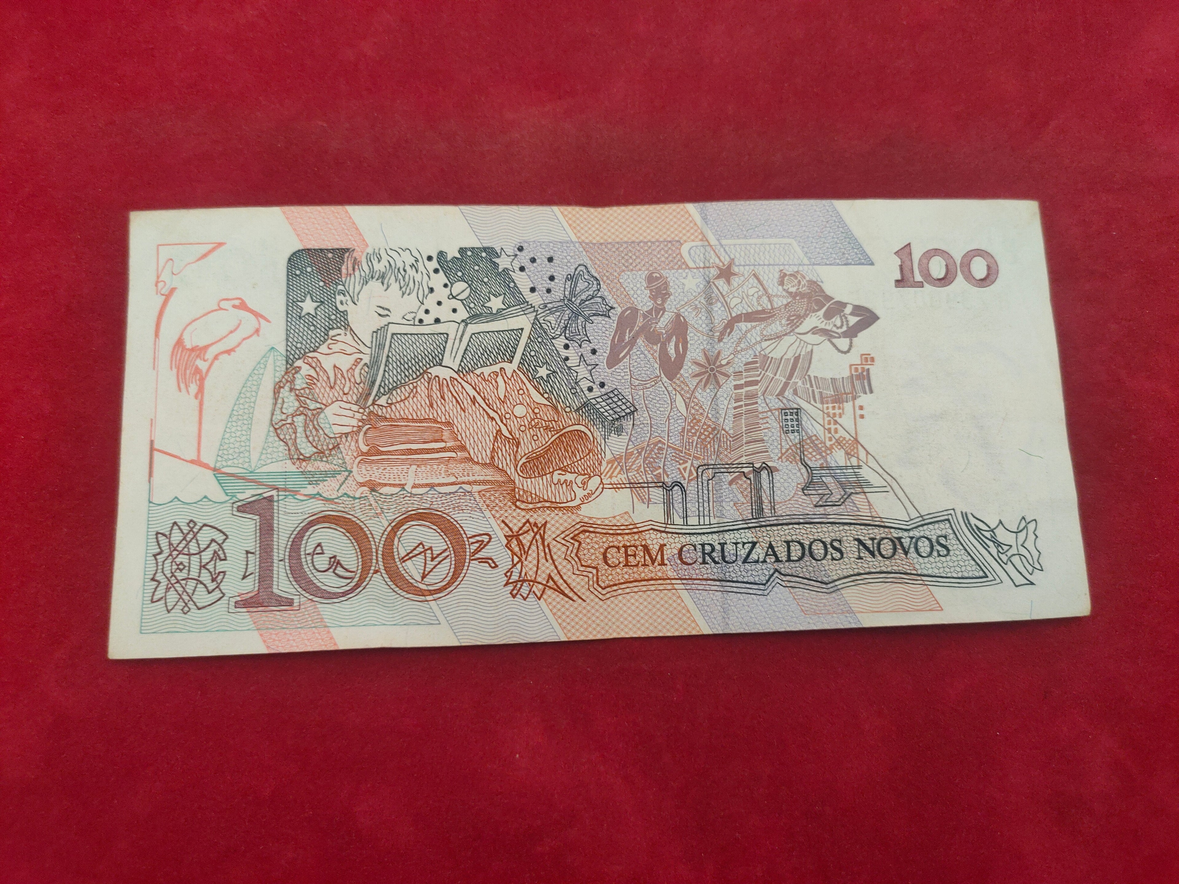 CENTRAL BANK OF BRASIL 100 CRUZADOS (D539)