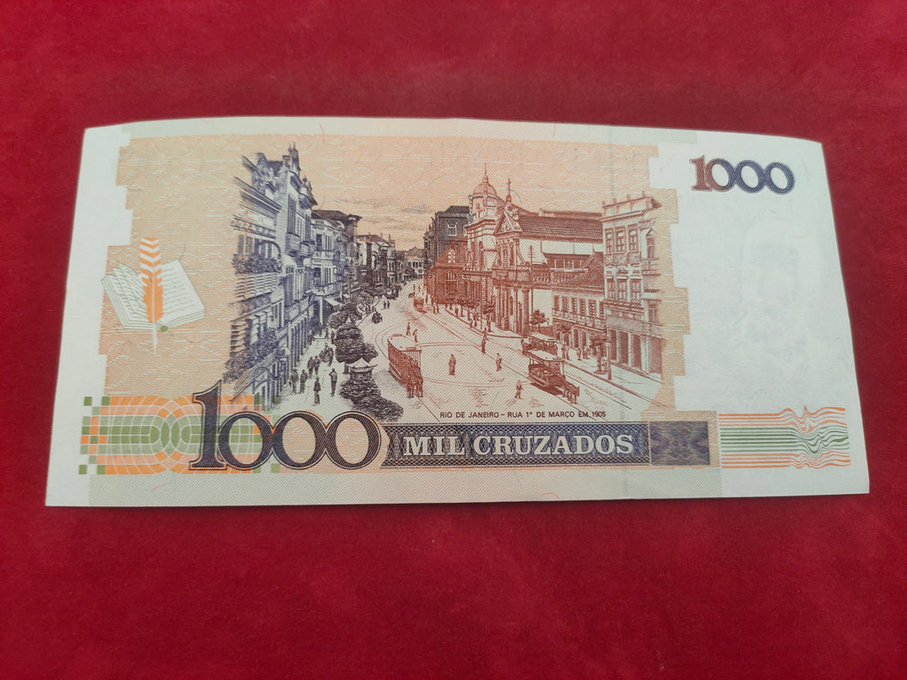 CENTRAL BANK OF BRASIL 1000 CRUZADOS (D539)