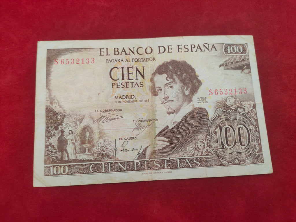 BANK OF SPAIN 100 PESETAS (C765)