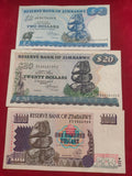 RESERVE BANK OF ZIMBABWE 2, 20, 100 DOLLARS (1191)