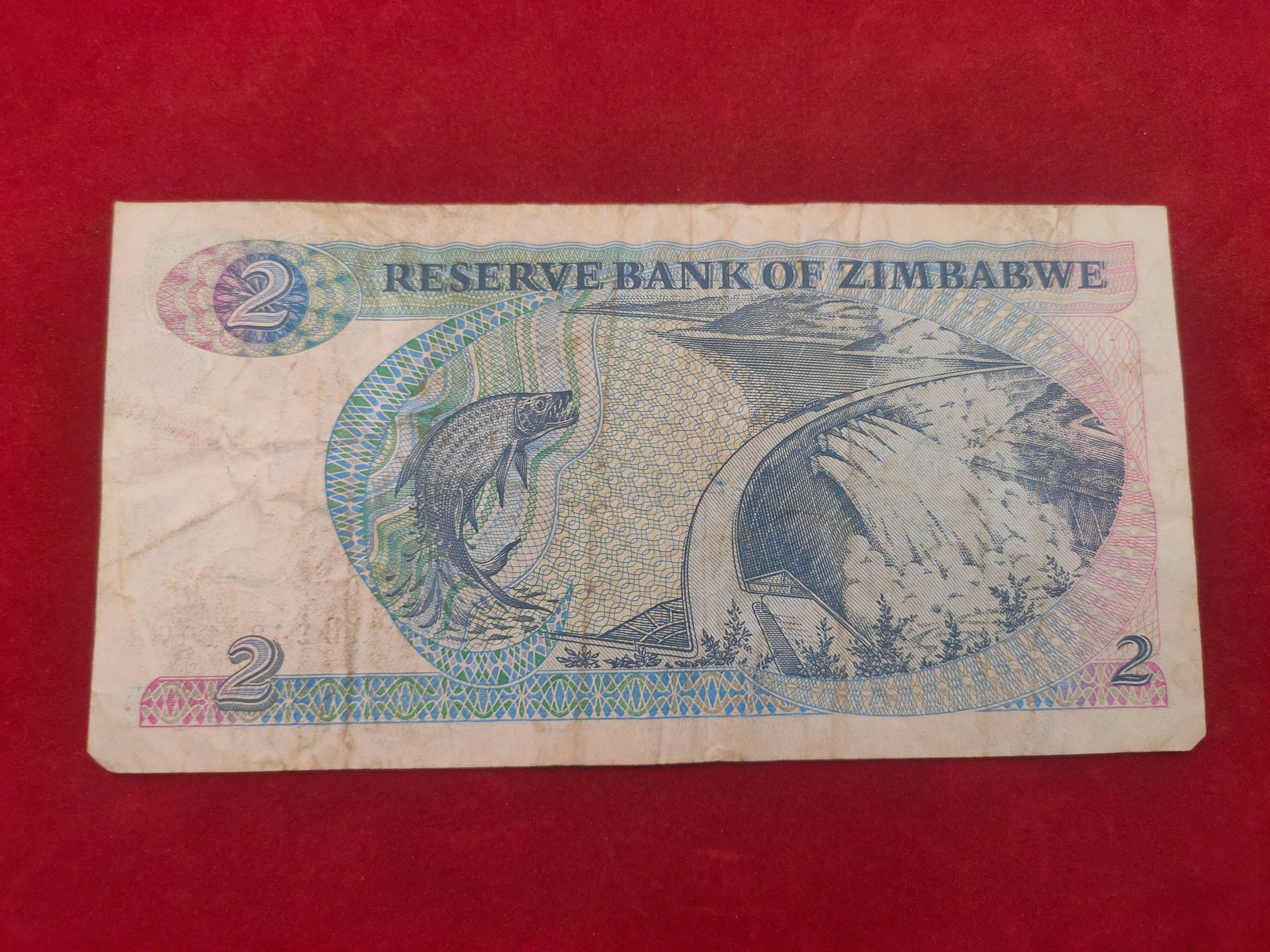 RESERVE BANK OF ZIMBABWE 2 DOLLARS (1192)