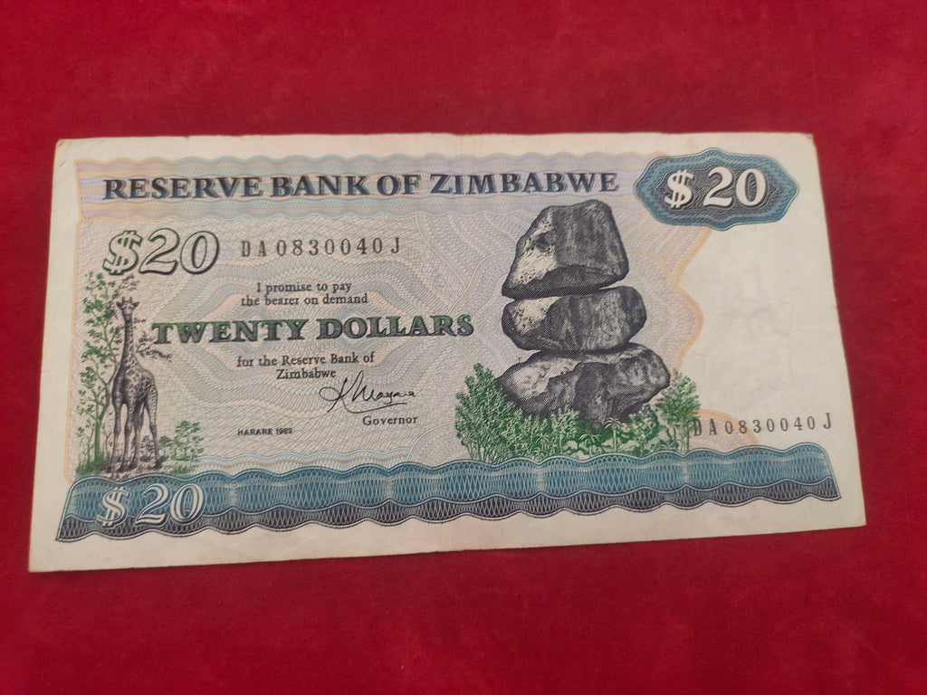 RESERVE BANK OF ZIMBABWE 20 DOLLARS (1192)