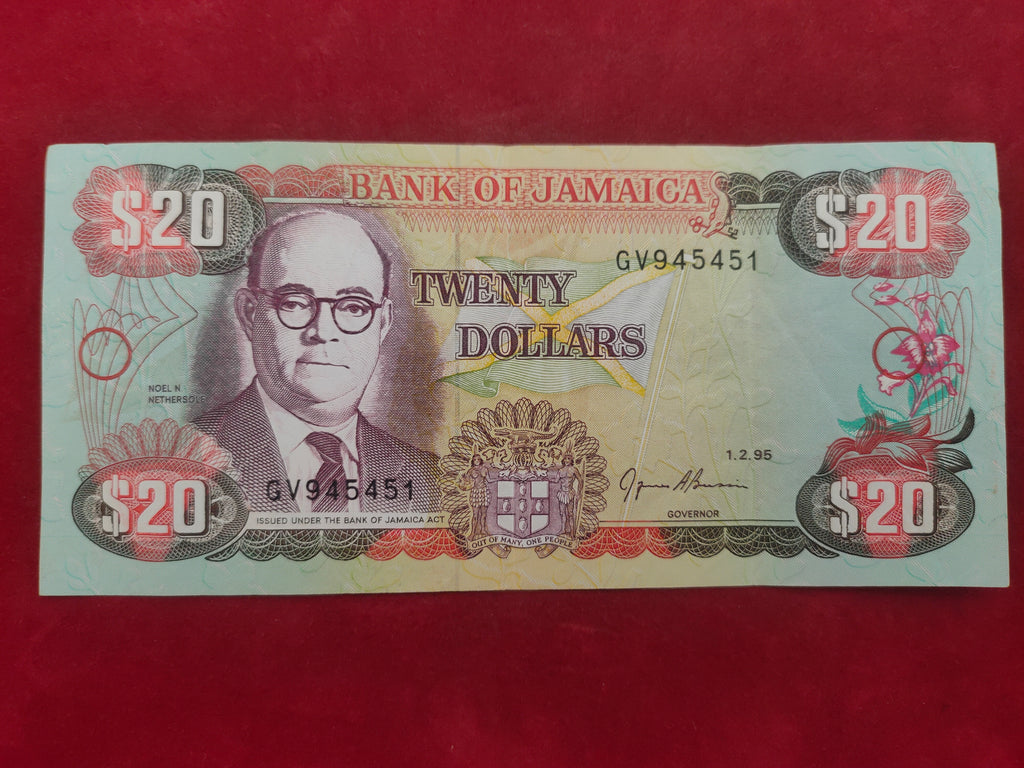 BANK OF JAMAICA 20  DOLLARS (Y259)