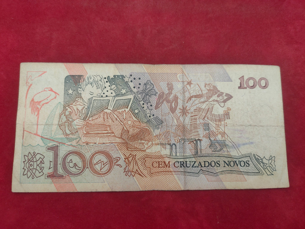 CENTRAL BANK OF BRASIL 100 CRUZADOS (D543)