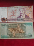 CENTRAL BANK OF BRASIL 50, 200 CRUZADOS (D543)
