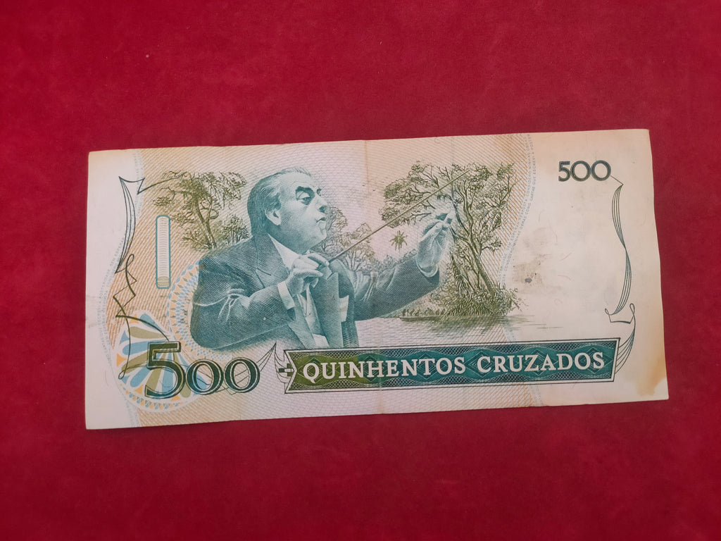 CENTRAL BANK OF BRASIL 500 CRUZEIROS (D543)