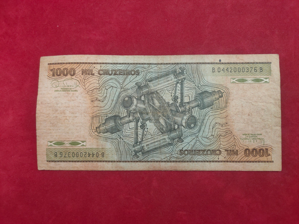 CENTRAL BANK OF BRASIL 1000 CRUZEIROS (D543)