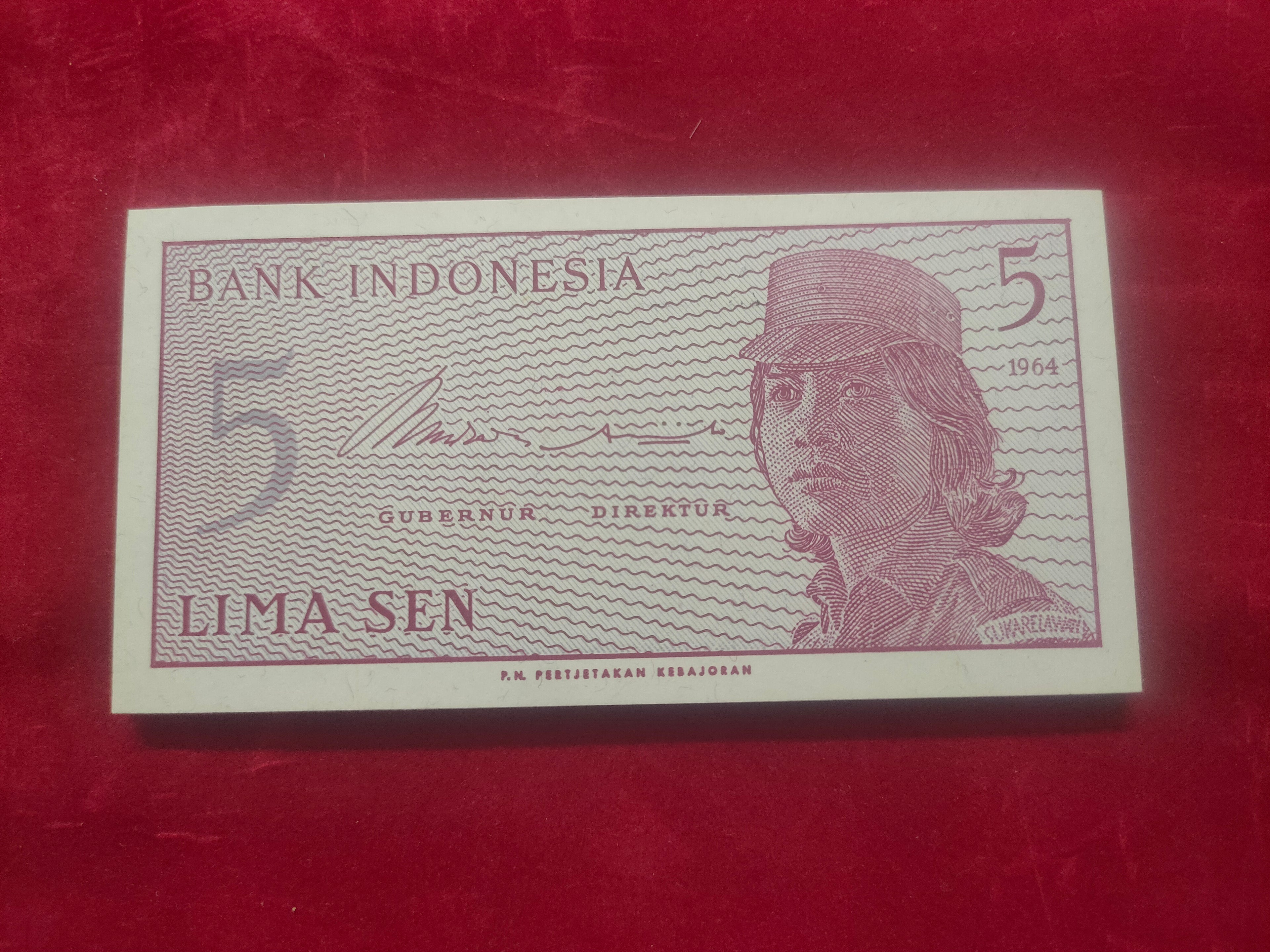 BANK OF INDONESIA 5 SEN (1085)