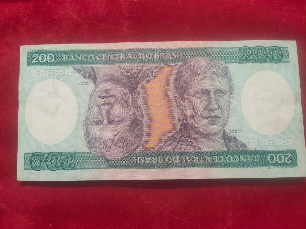 CENTRAL BANK OF BRASIL 200 CRUZEIROS (D542)