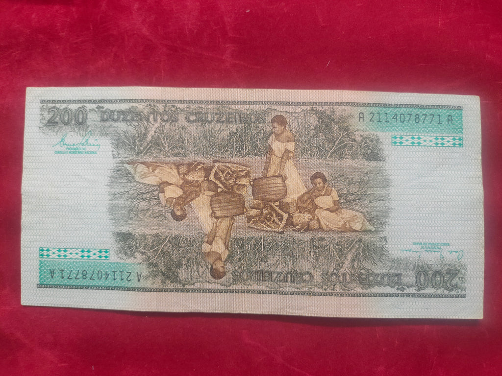 CENTRAL BANK OF BRASIL 200 CRUZEIROS (D542)