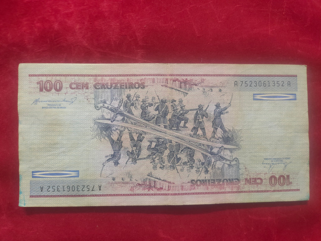 CENTRAL BANK OF BRASIL 100 CRUZEIROS (D542)