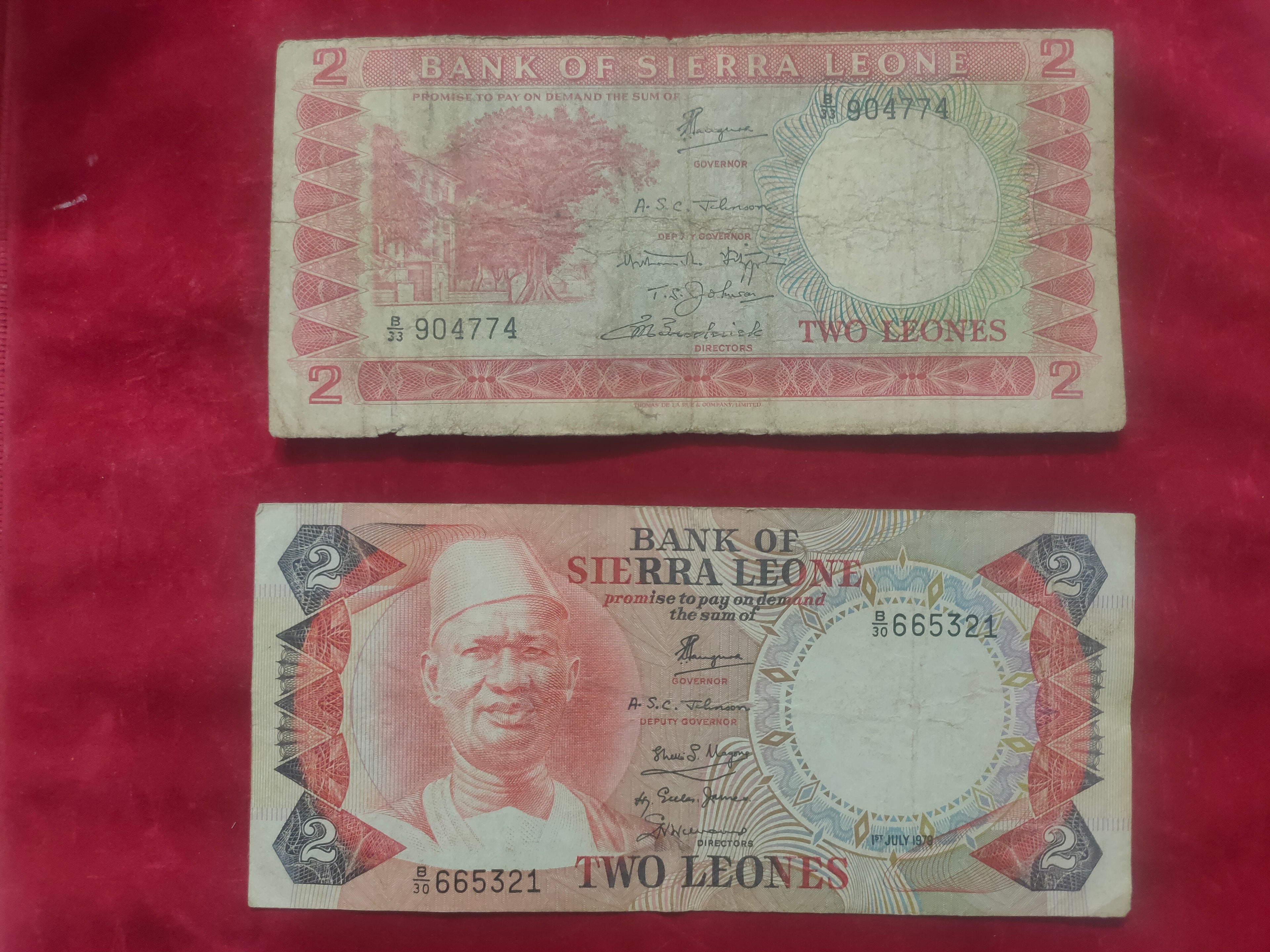 BANK OF SIERRA LEONE 2 LEONES (Y113)