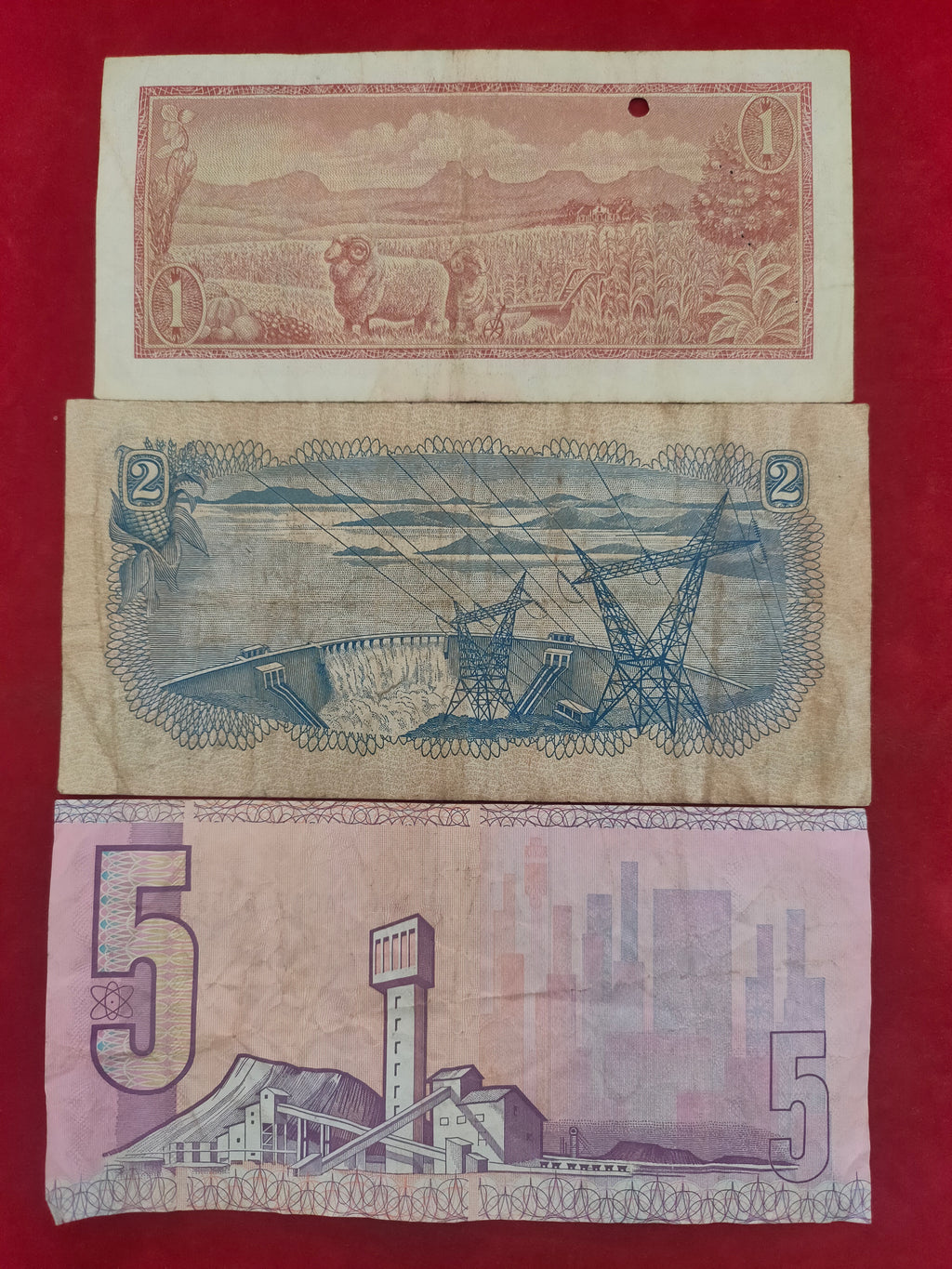 RESERVE BANK OF SOUTH AFRICAN 1, 2, 5 RAND (C866)