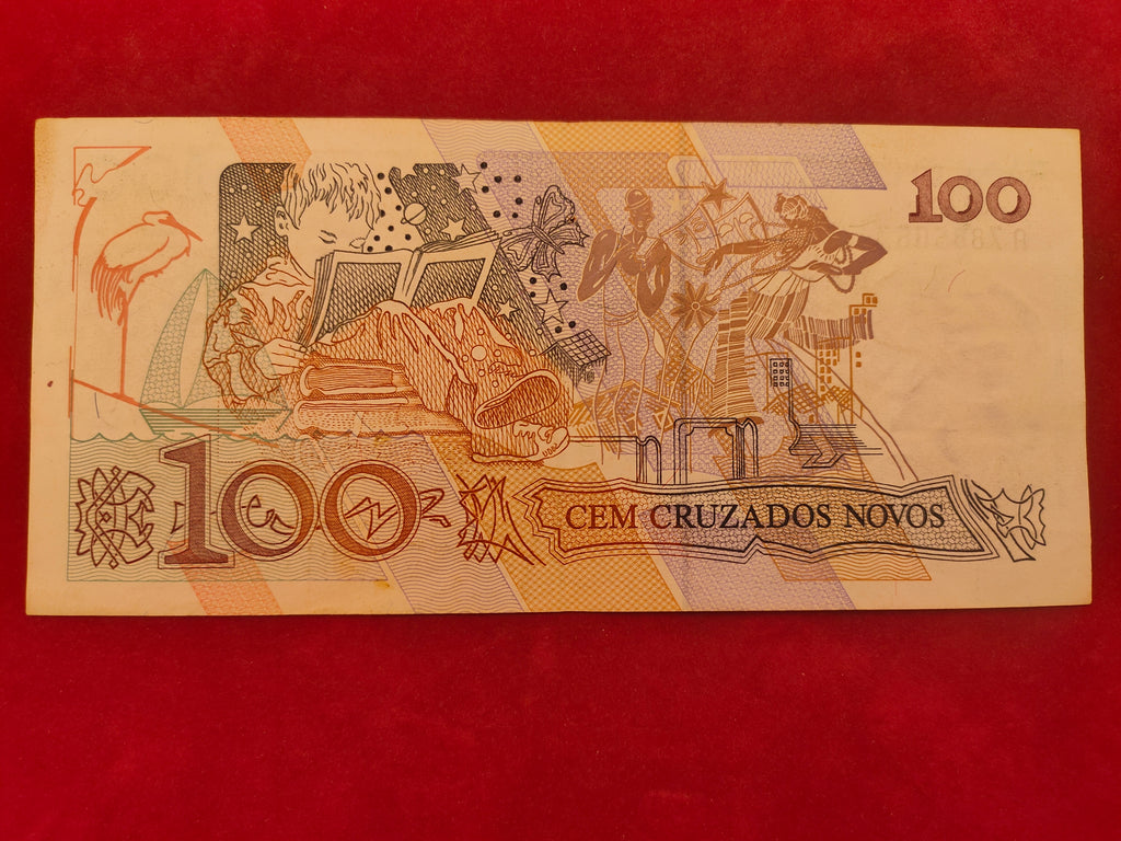 CENTRAL BANK  OF BRASIL 100 CRUZADOS (C431)