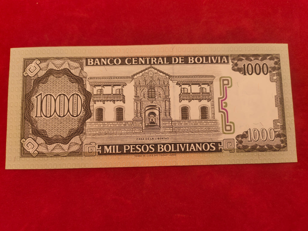 CENTRAL BANK OF BOLIVIA 1000 BOLIVIANOS (C431)