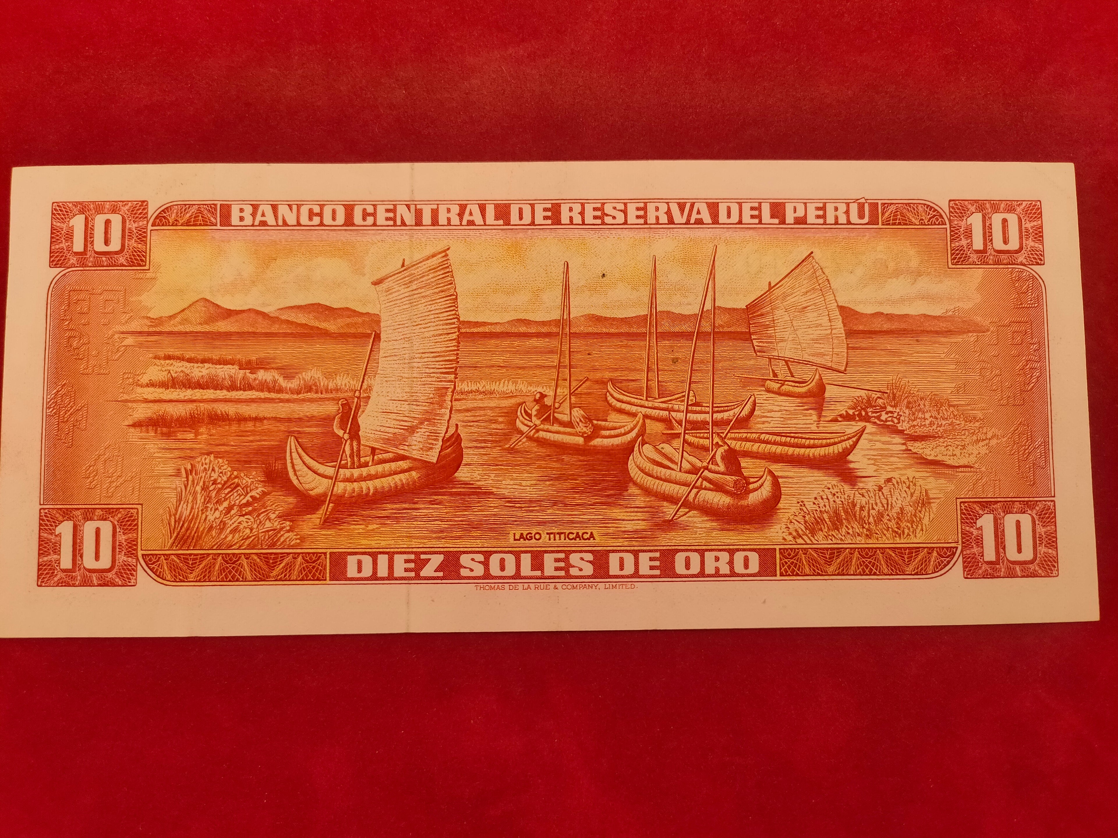 CENTRAL BANK OF PERU 10 SOLES ORO (C417)