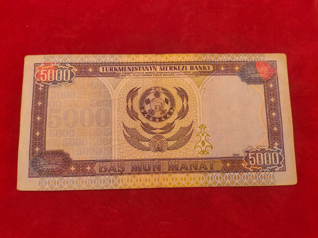 BANK OF TURKMENISTAN 5000 MANAT (839)