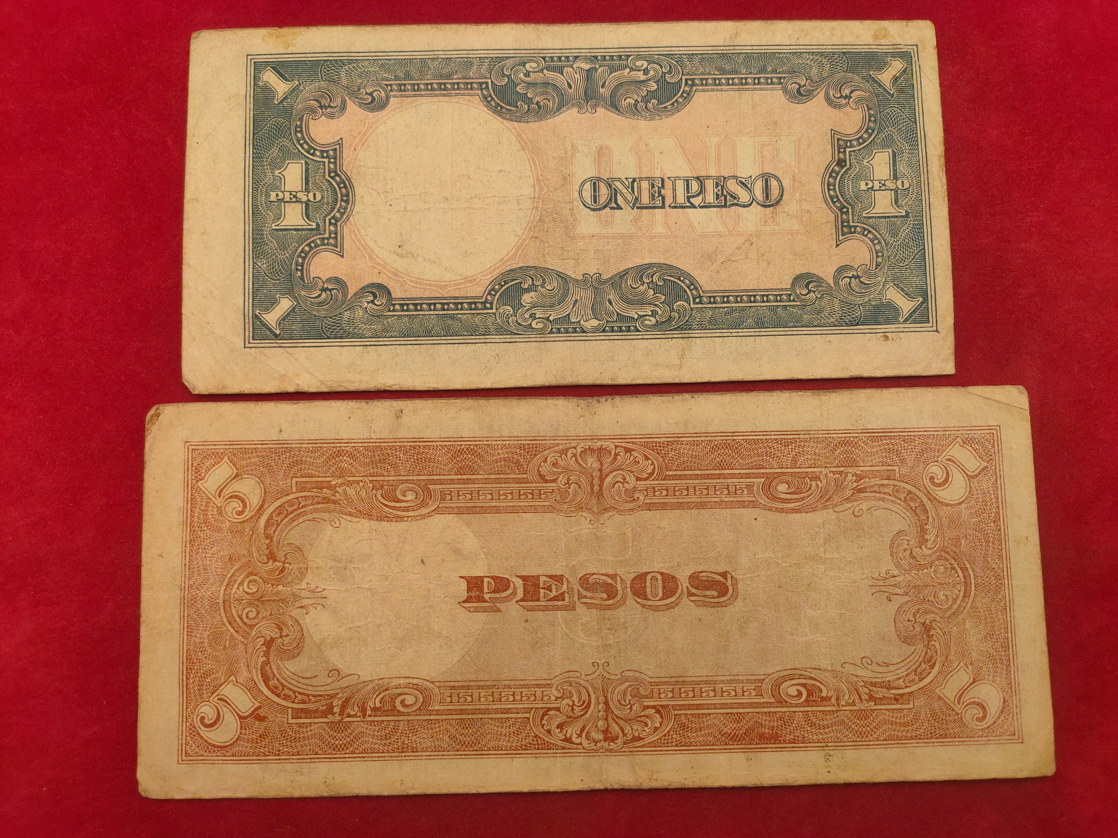 STATE BANK OF JAPANESE 1, 5 PESOS (583)