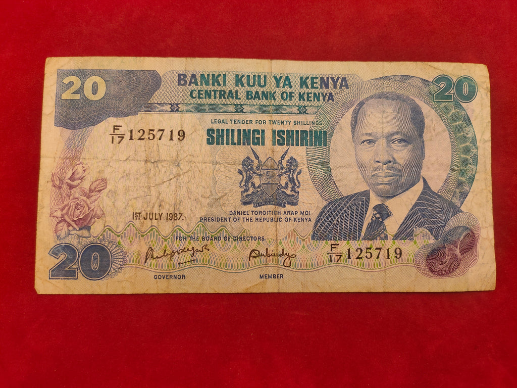 CENTRAL BANK OF KENYA 20 SHILINGI (1036)