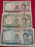 BANK OF TANZANIA 5, 10, 20 SHILLINGS (772)
