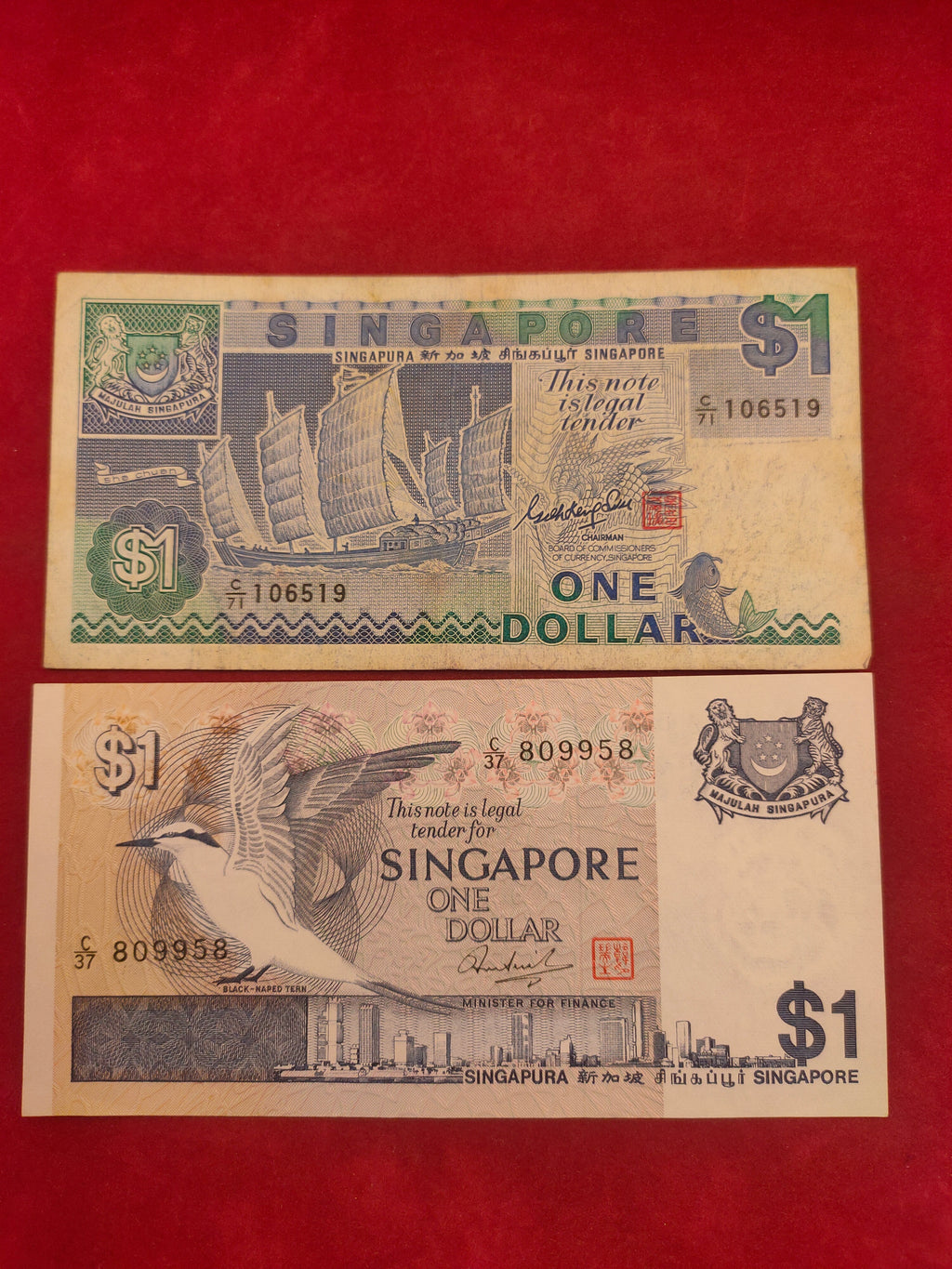 BANK OF SINGAPORE 1 DOLLAR (740)