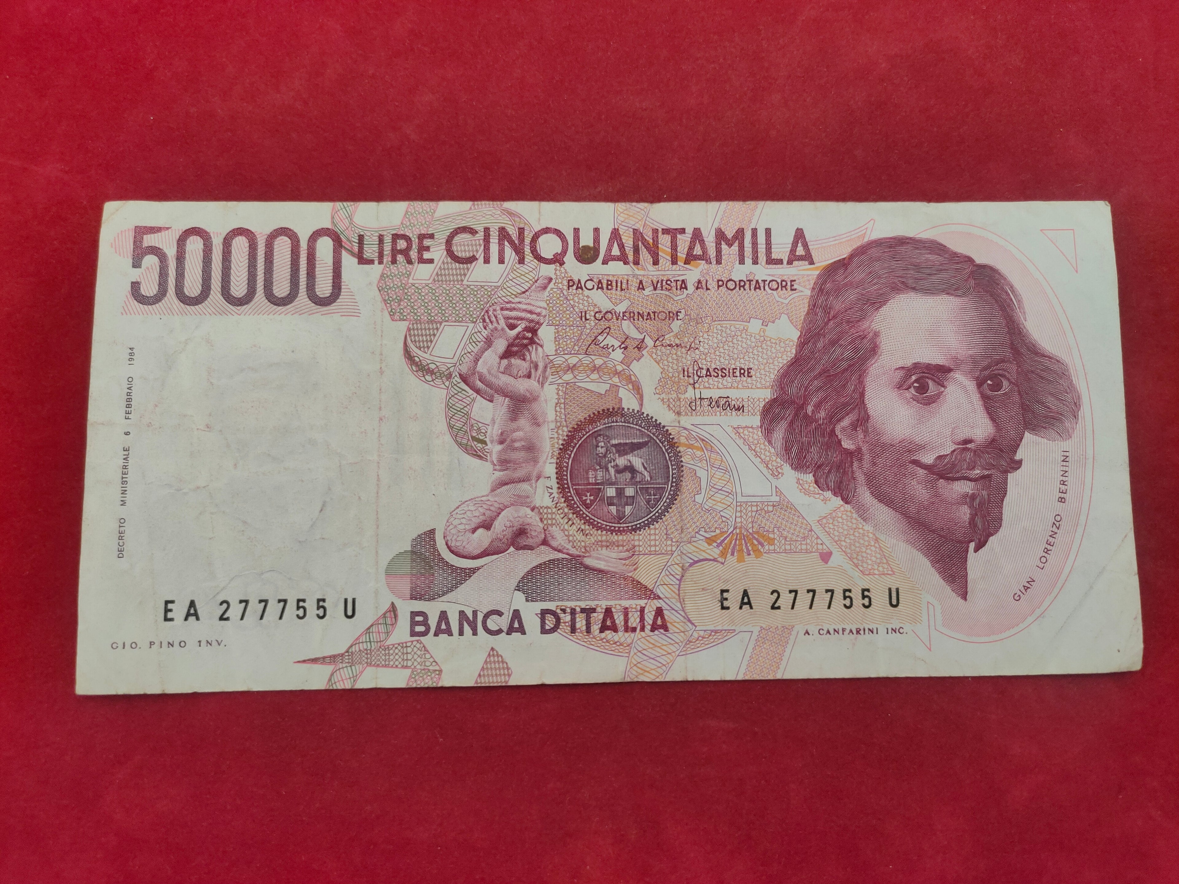 BANK OF ITALY 50000 LIRE (751)
