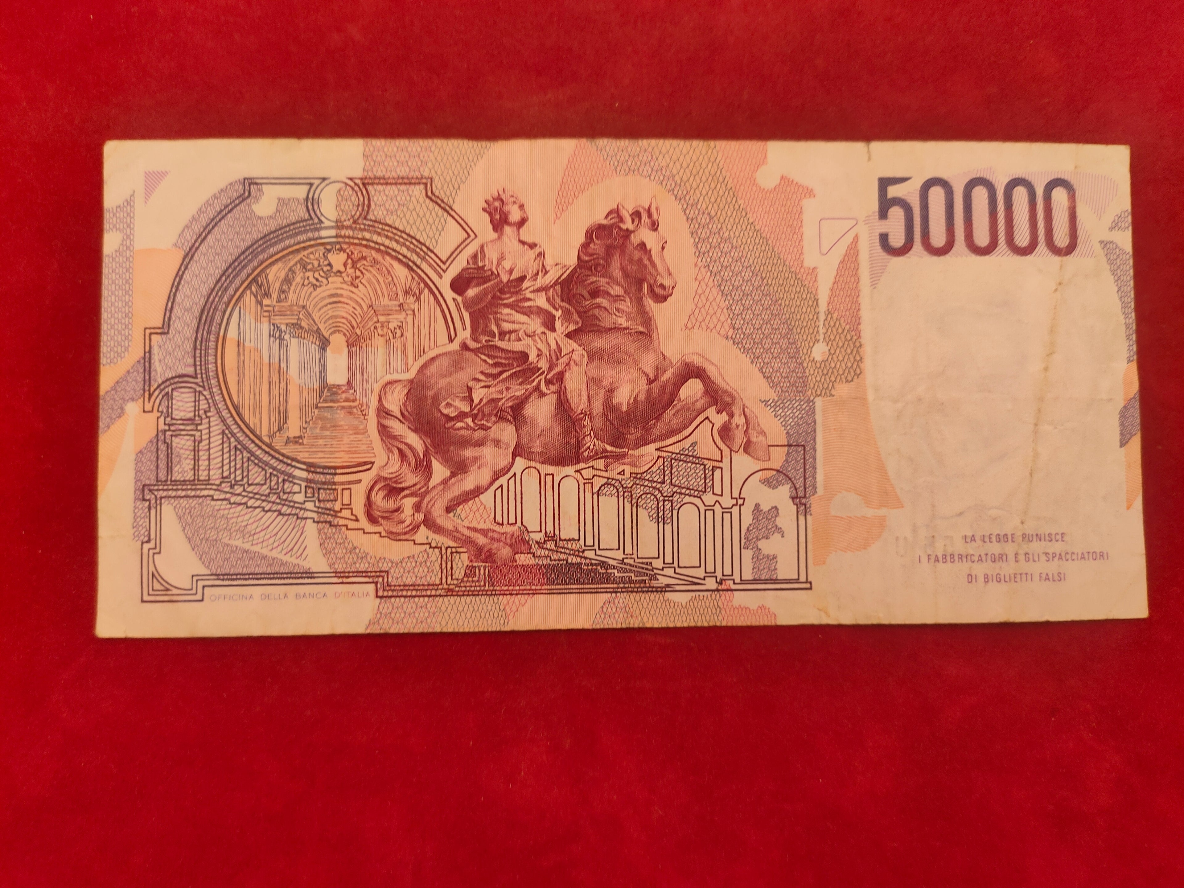 BANK OF ITALY 50000 LIRE (751)