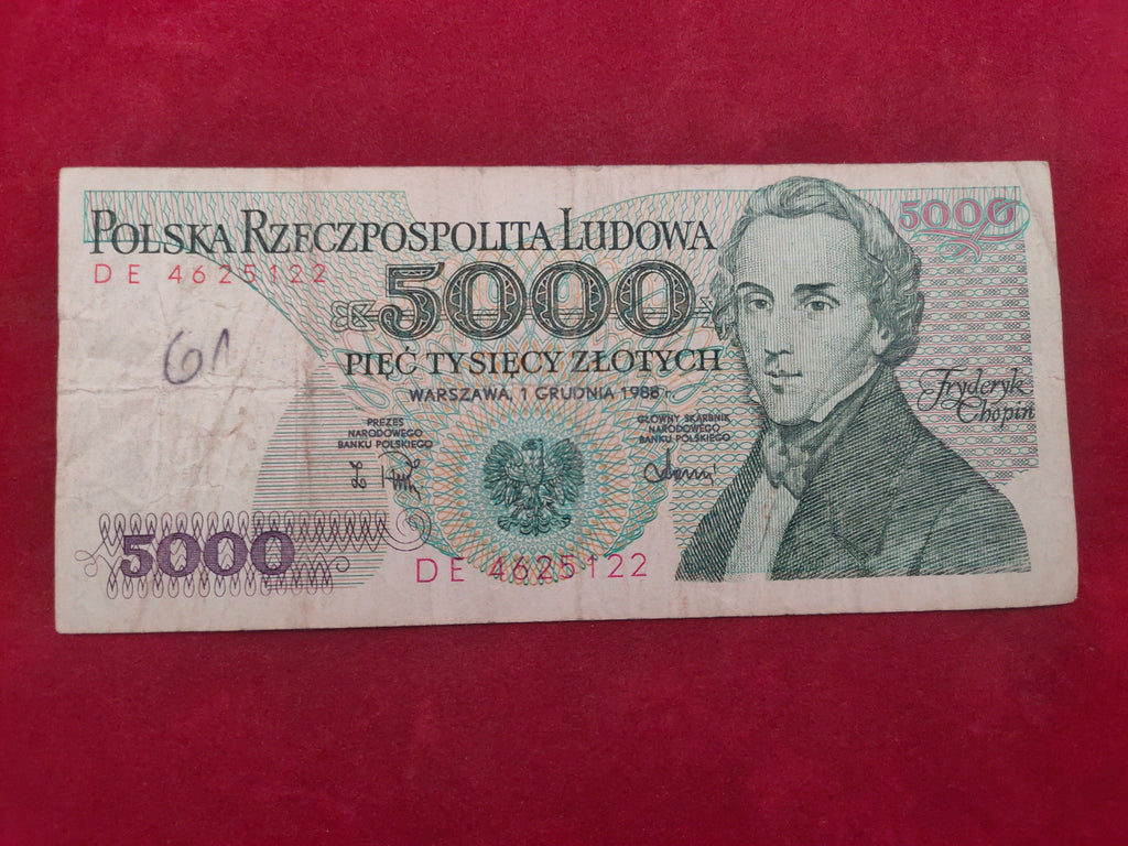 BANK OF POLAND 5000 ZLOTYCH (562)
