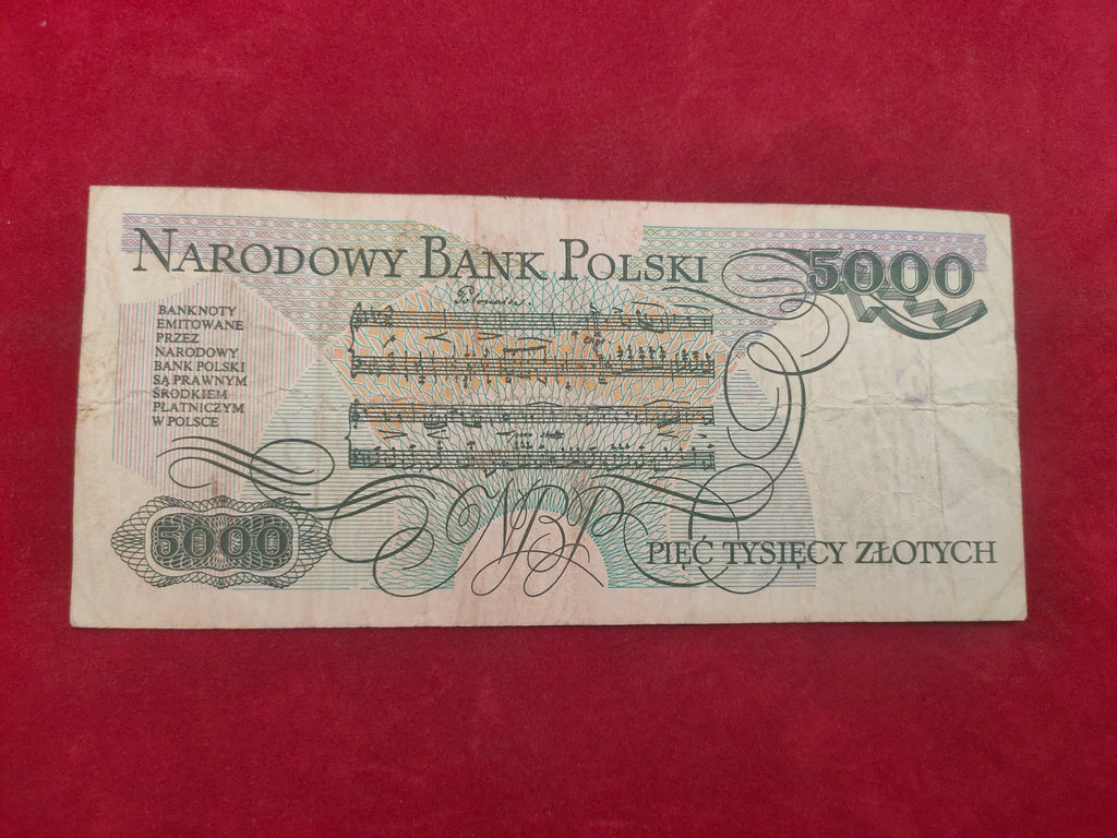 BANK OF POLAND 5000 ZLOTYCH (562)