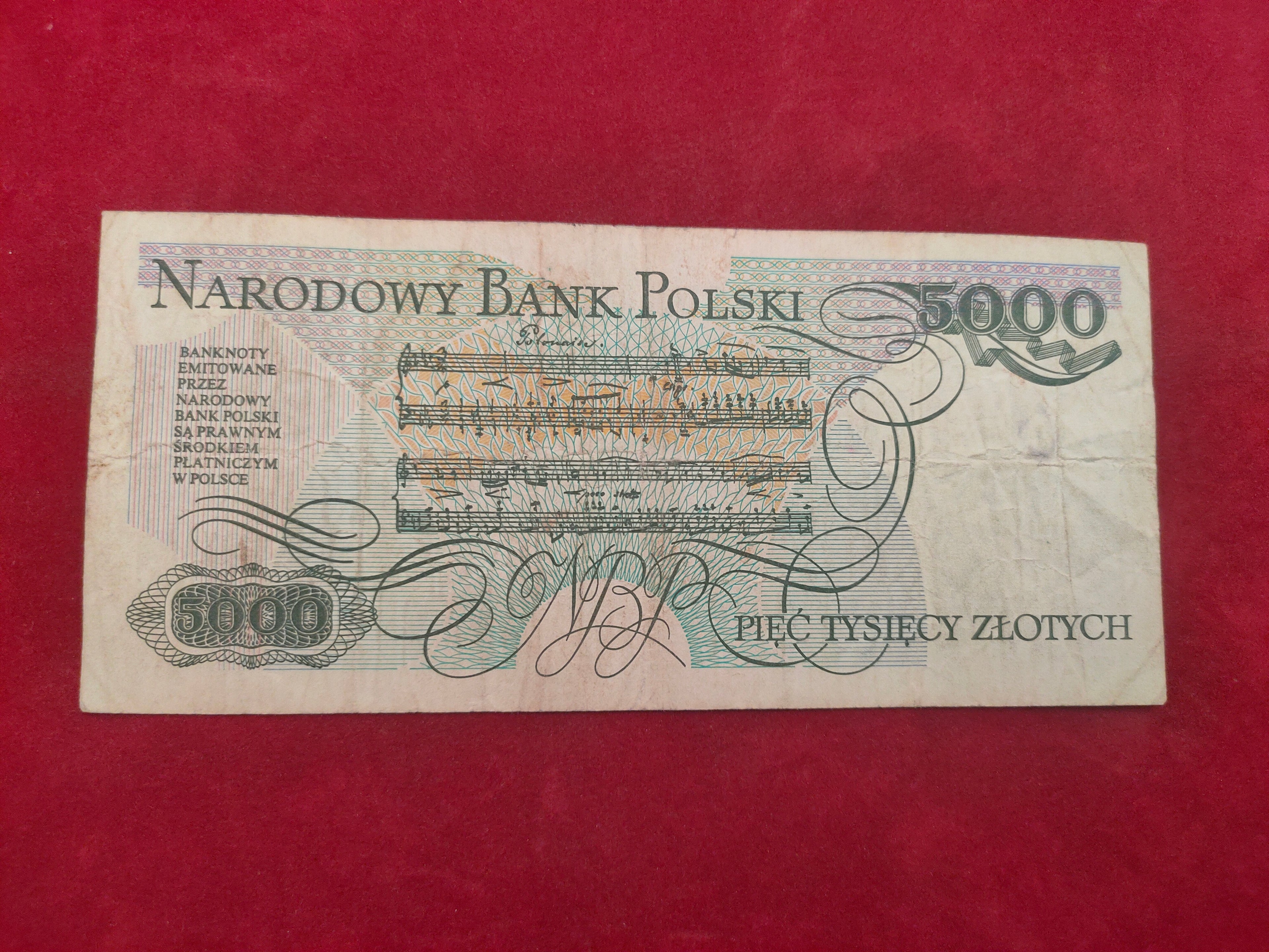 BANK OF POLAND 5000 ZLOTYCH (562)