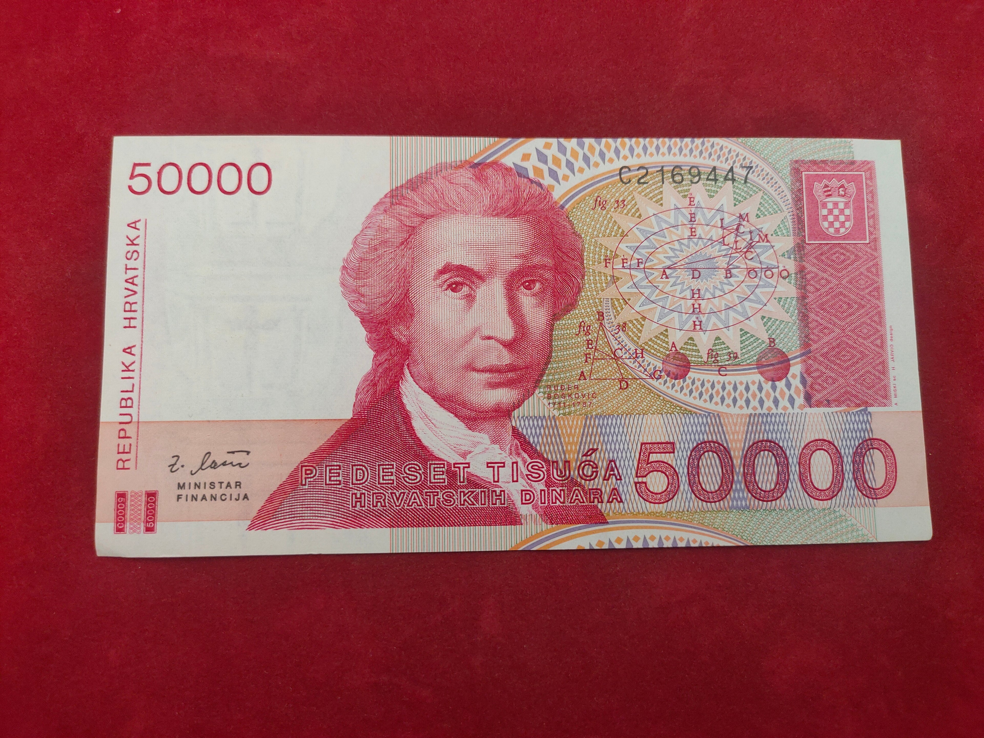 BANK OF CROATIA 50000 DINARA (705)
