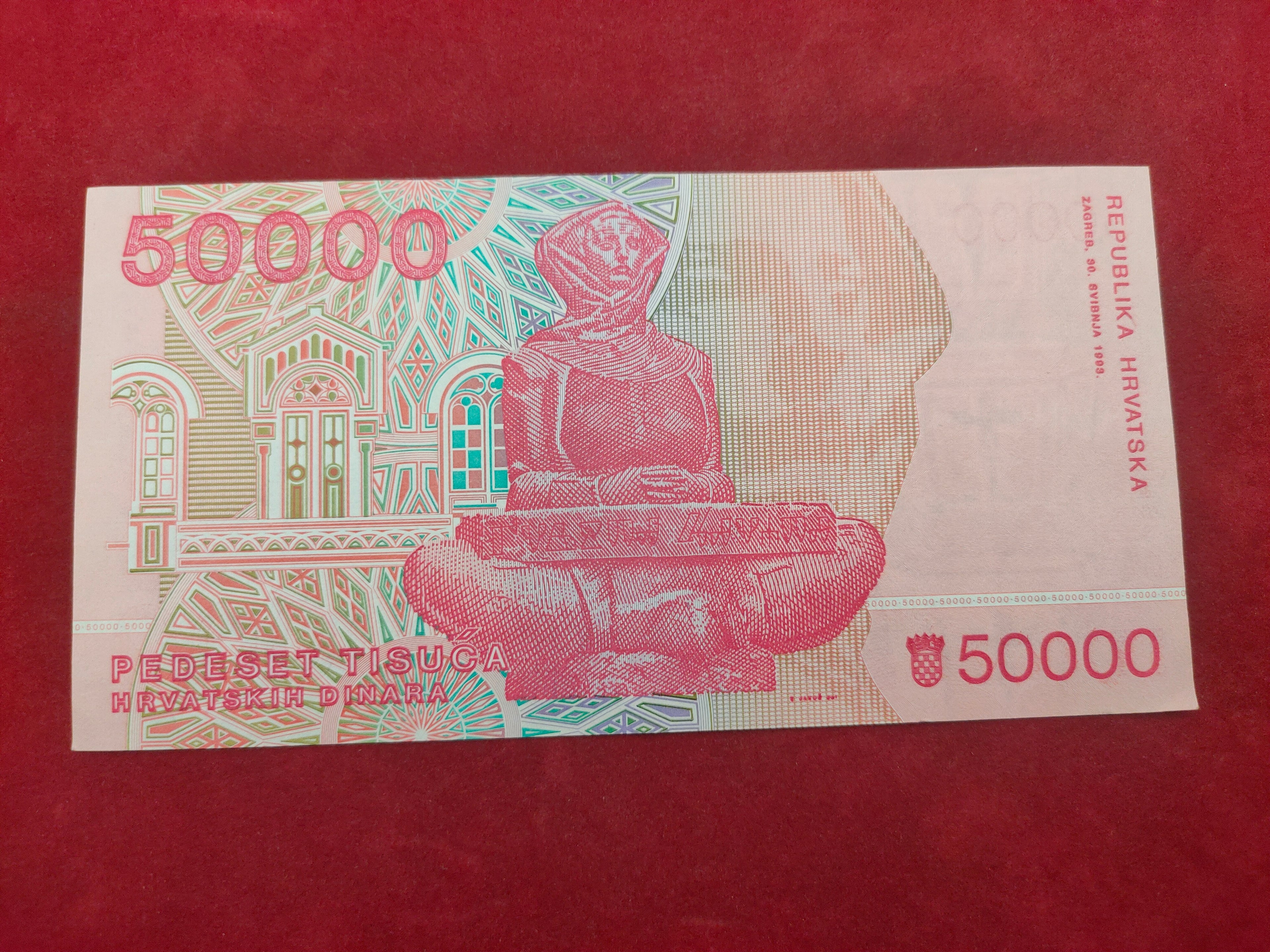BANK OF CROATIA 50000 DINARA (705)