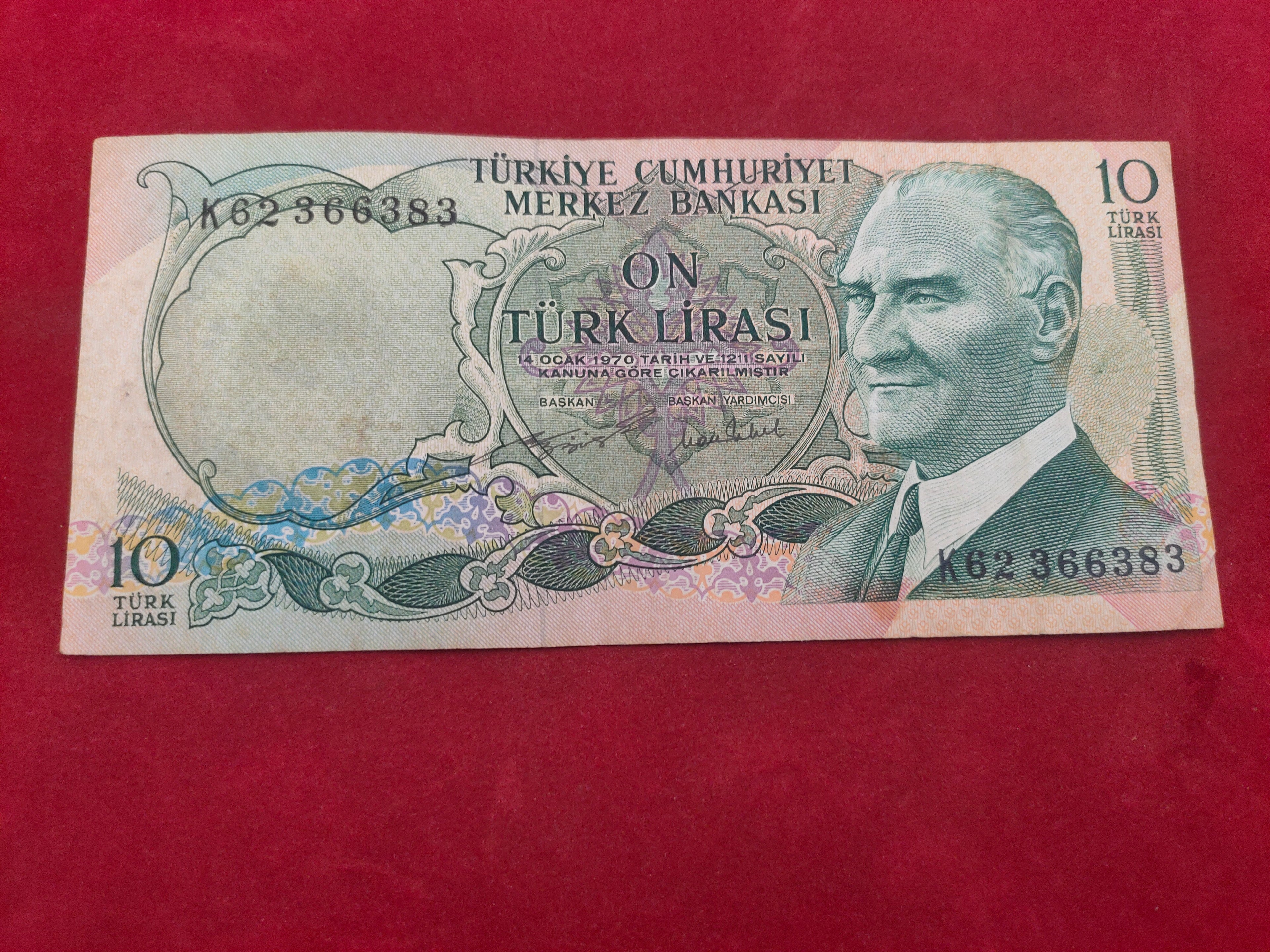 BANK OF TURKEY 10 LIRASI (533)