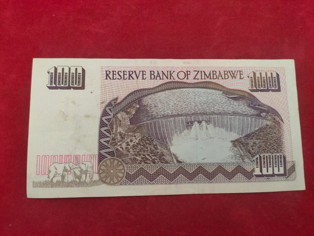 RESERVE BANK OF ZIMBABWE 100 DOLLARS (1186)