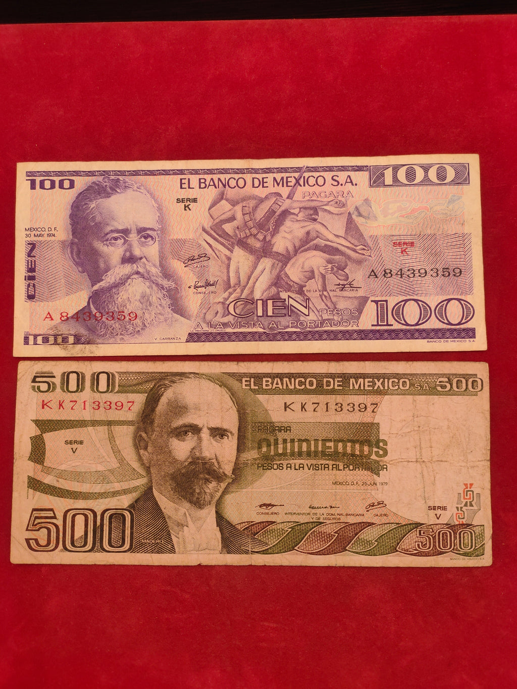 BANK OF MEXICO 100, 500 CIEN (517)