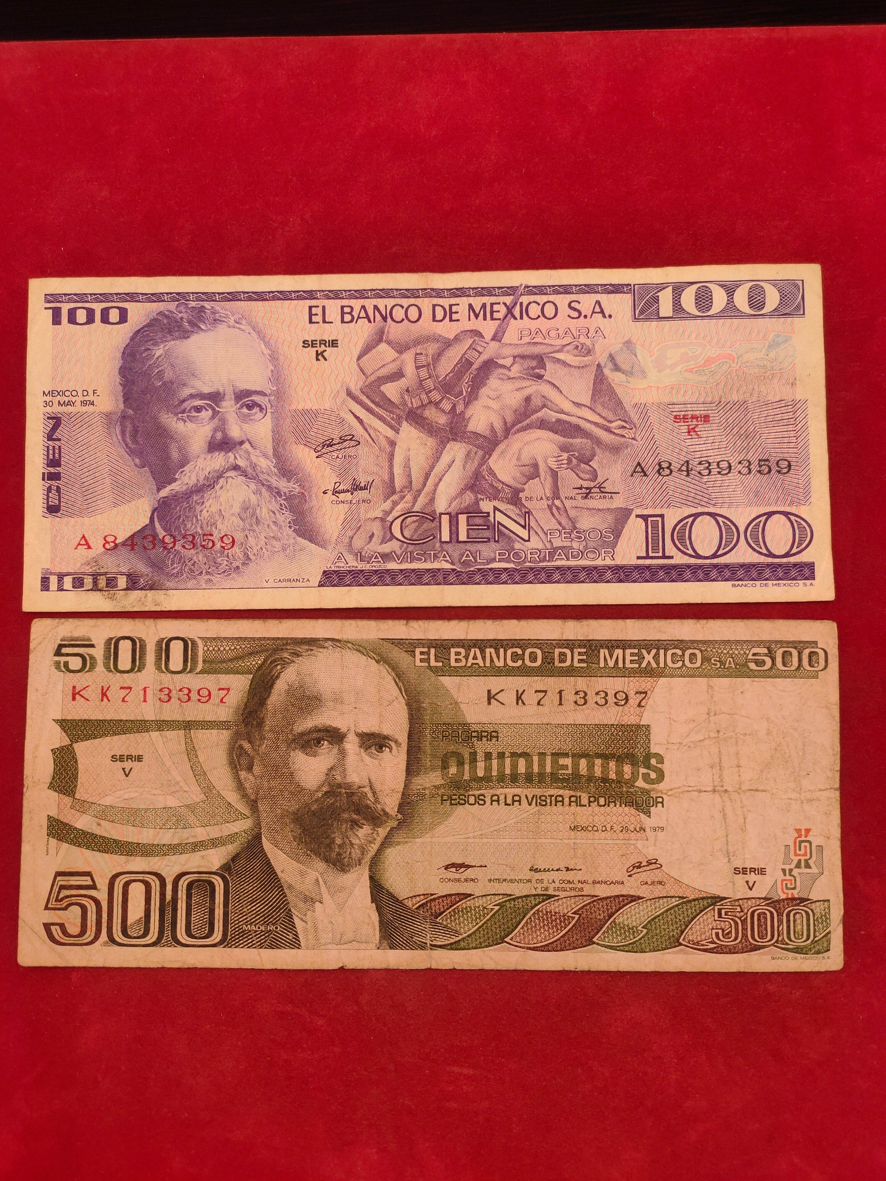 BANK OF MEXICO 100, 500 CIEN (517)