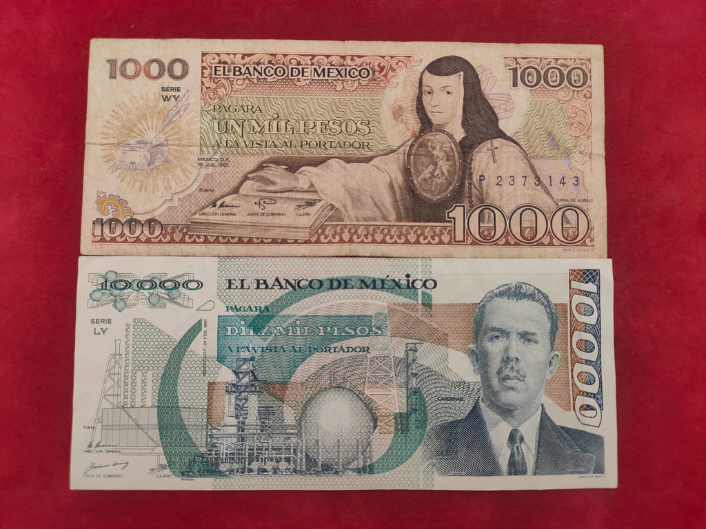 BANK OF MEXICO 1000, 10000 PESOS (516)