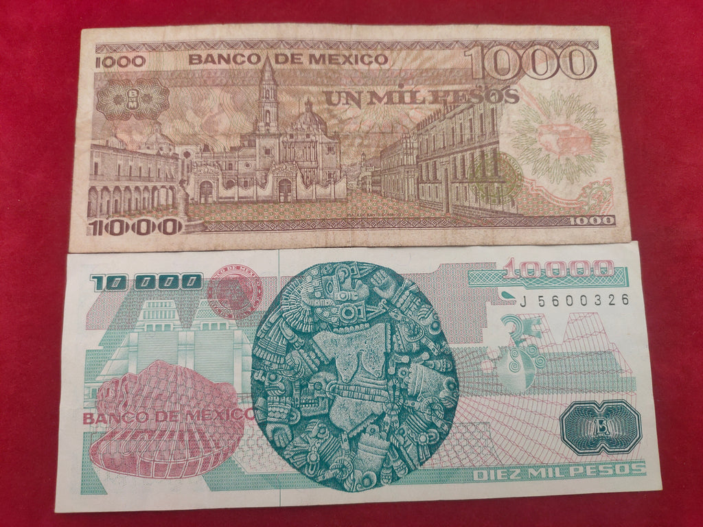 BANK OF MEXICO 1000, 10000 PESOS (516)