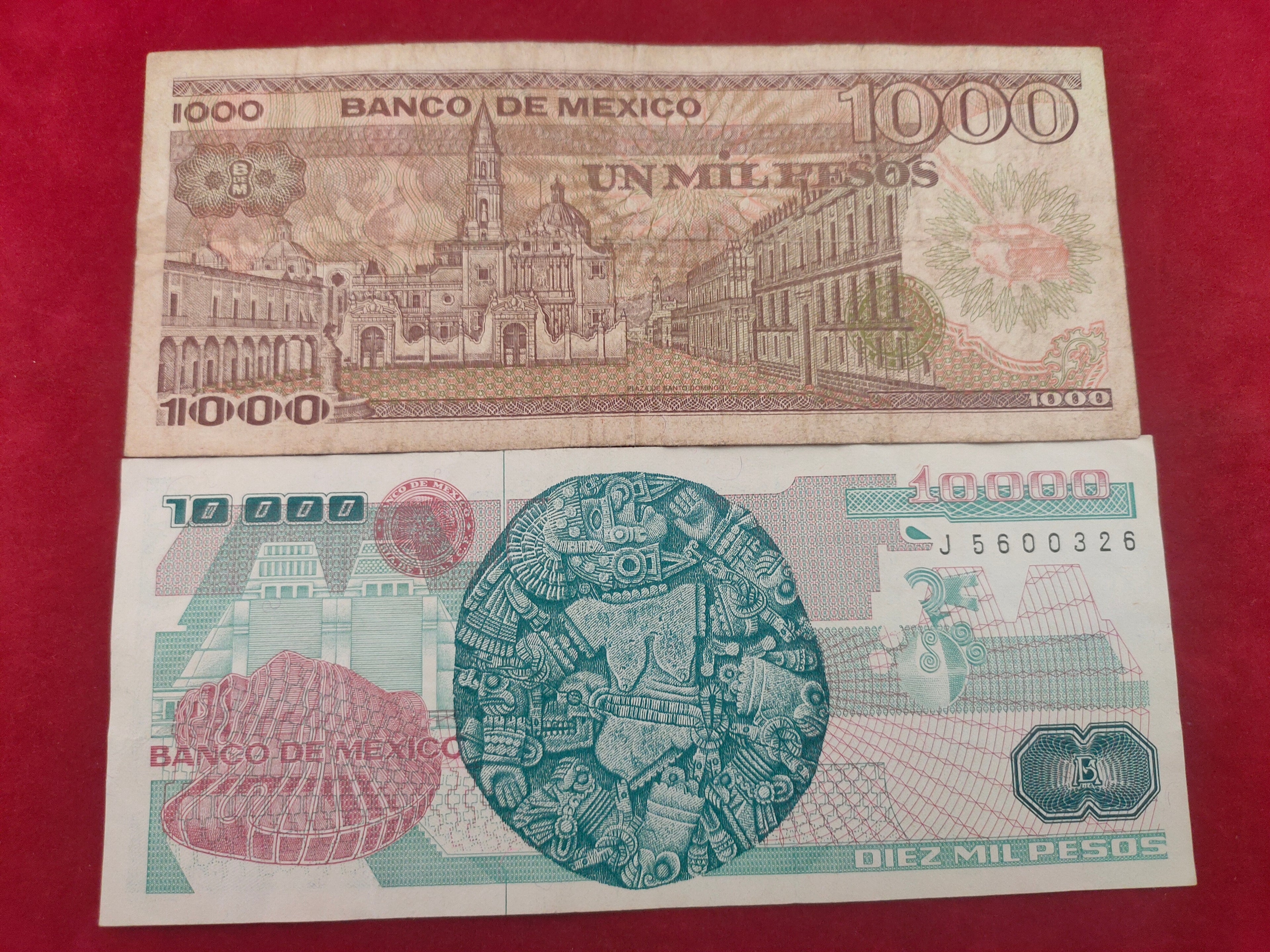 BANK OF MEXICO 1000, 10000 PESOS (516)