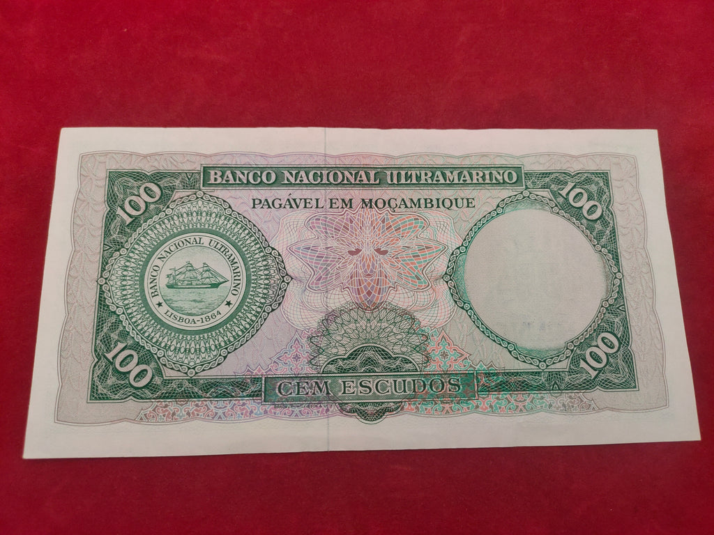 NATIONAL BANK OF ULTRAMARINO 100 ESCUDOS (1179)